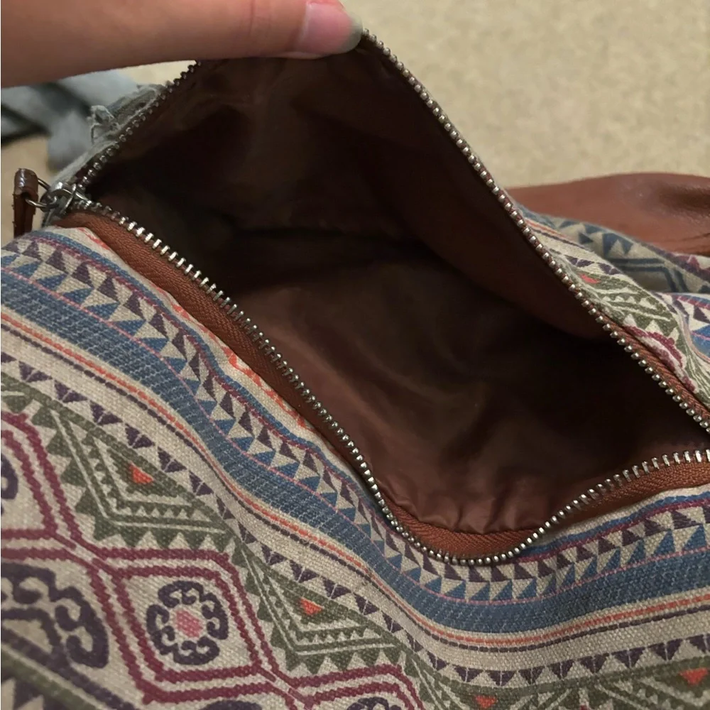 Born Brown Backpack with White Accents